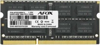 Afox AFSD38BK1L 8 GB 1600 MHz DDR3 Ram kullananlar yorumlar